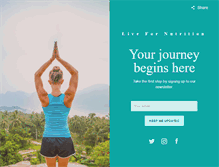 Tablet Screenshot of livefornutrition.com